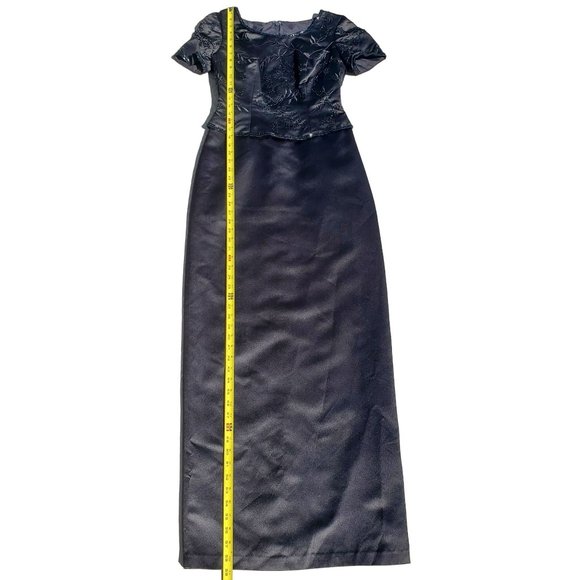 Vintage Alfred Angelo Short Sleeve One-Piece Special Occasion Evening Gown - Picture 6 of 16